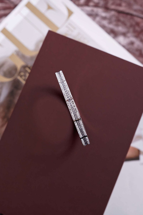 Dámský Náramek z nerezové oceli se Zirkony Stříbrné Klar