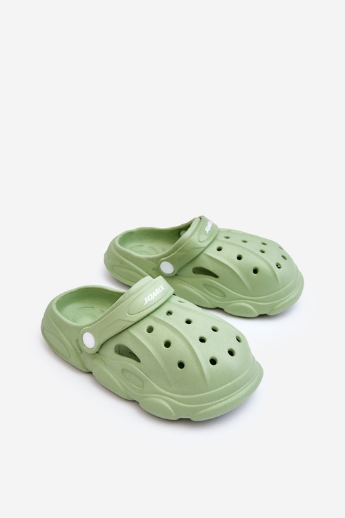 Detské penové žabky zelené oblačno