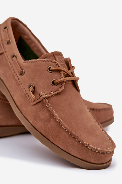 Pánské Kožené Mokasíny Big Star RR174162 Camel