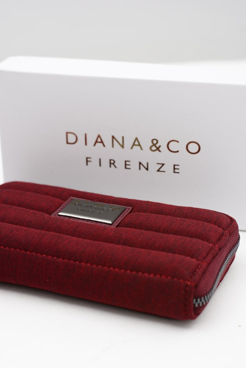 Veľká dámska burgundská Diana & Co Peňaženka