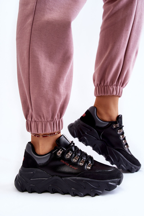 Dámské Tenisky na platformě Cross Jeans KK2R4073C černe