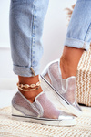 Dámská obuv sneakers Lu Boo stříbrné Morgono