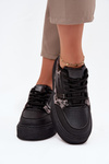 Dámske Sneakers Na Platforme Big Star SS274358 Leopardie Čierne