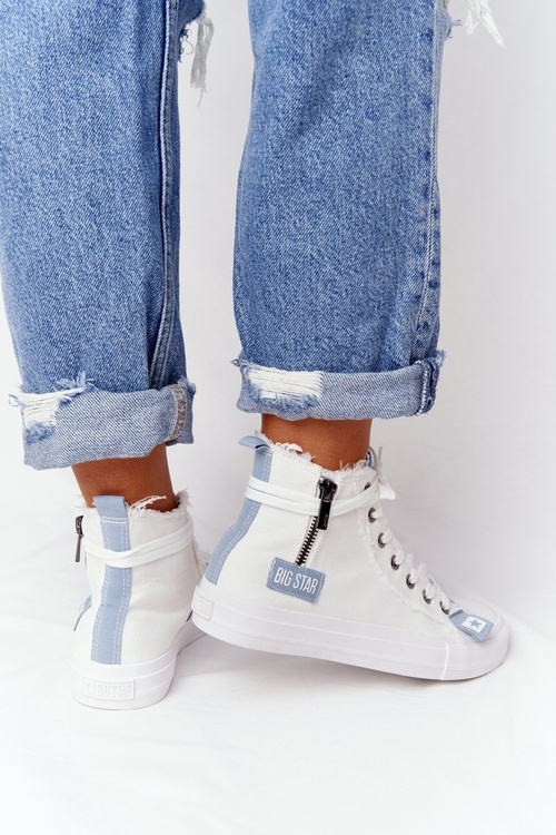 Dámske vysoké tenisky Veľká hviezda HH274160 biela