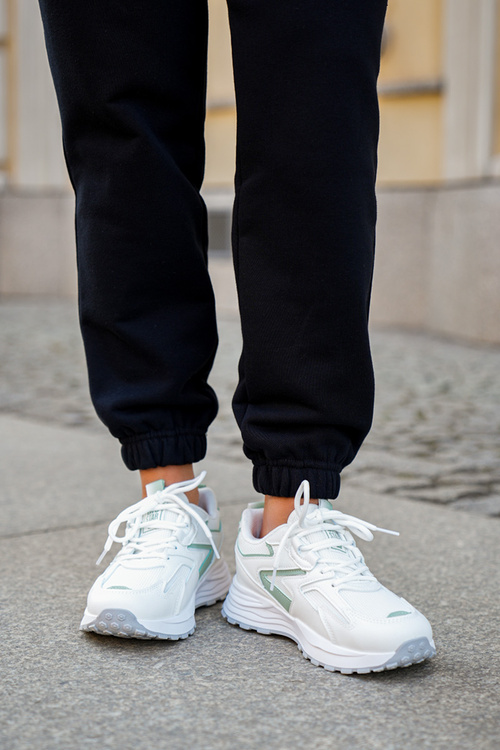 Dámske Športové Topánky Big Star NN274A095 HI-POLY SYSTEM Bielo-Zelené