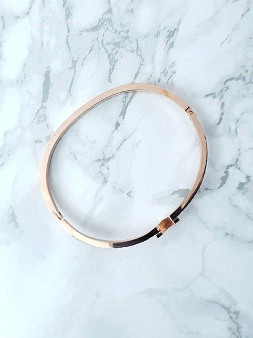 Dámský Náramek Ocel s zirkonem růžové zlato Milo