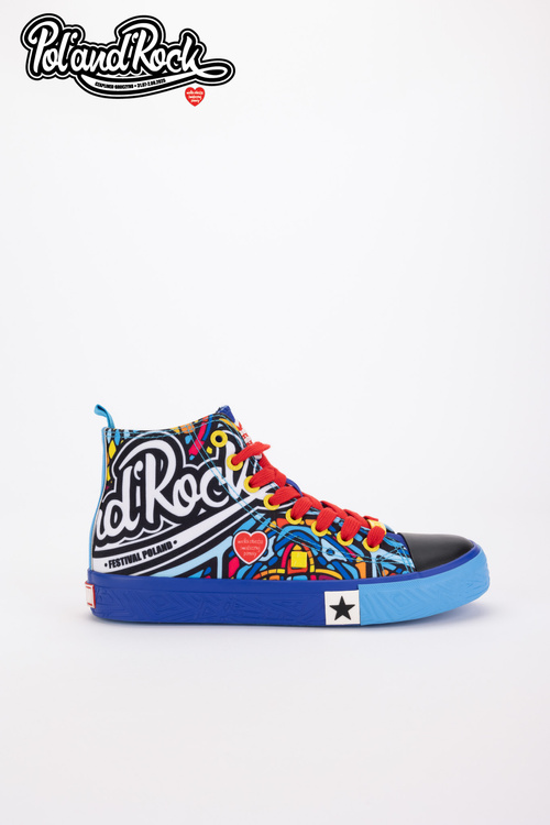 Tenisky Pol'and'Rock Festival X Big Star SS174500 Modré