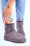 Dámske izolované snehové topánky Grey Big Star GG274558