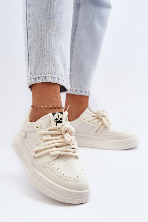 Dámské tenisky z ekokůže béžové Avanalis