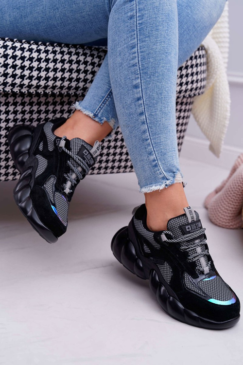 Dámske športové topánky Veľká hviezda od Daniela Lopeza Black and Grey FF274A553