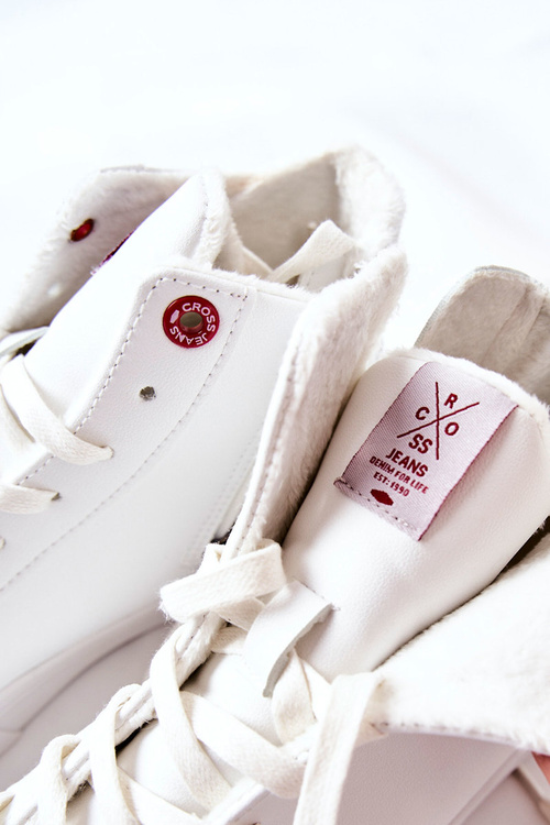 Dámské Zateplené Tenisky Cross Jeans Bilé II2R4010C