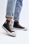 Dámské klasické vysoké tenisky Big Star T274027 Černé