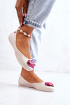 Ženské voňavé baleríny gumy Zaxy JJ285045 Beige