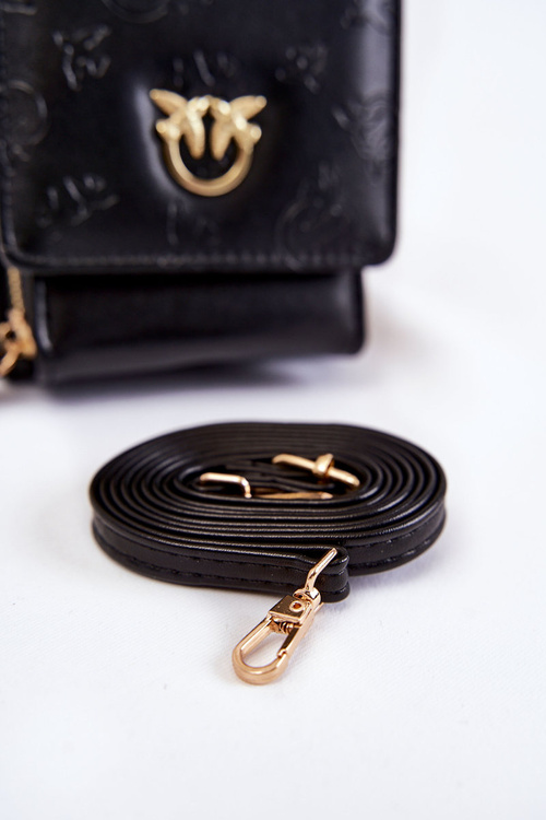 Módna taška 2in1 peňaženky s čerpaním čierneho Savano