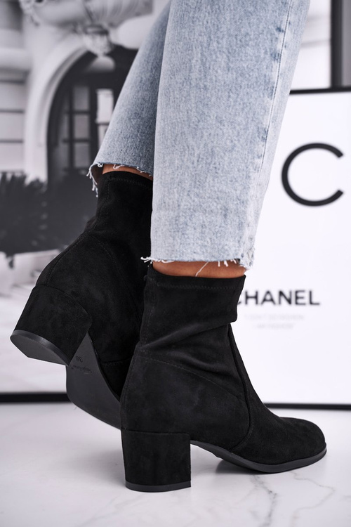 Dámske vysoké podpätky Sergio Leone Black BT151