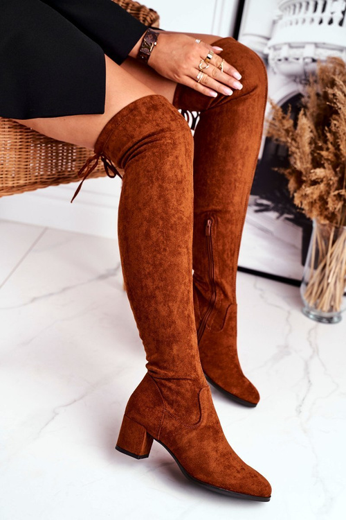 Dámské boty Sergio Leone lycra camel KZ271