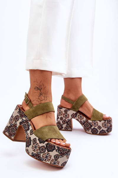 Kožené sandále Maciejka 06089-24 zelené