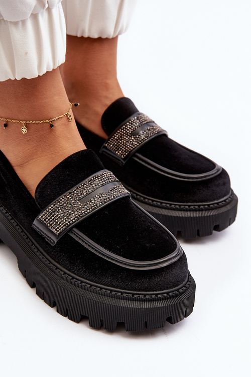 Dámske žlté mokasíny s ozdobou Čierne Wendreda