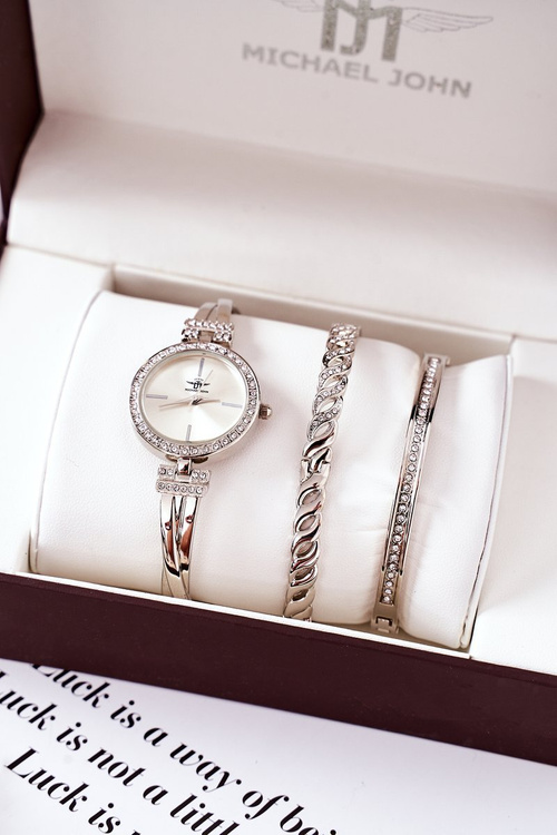 Set set a dva náramky Michael John Srebry
