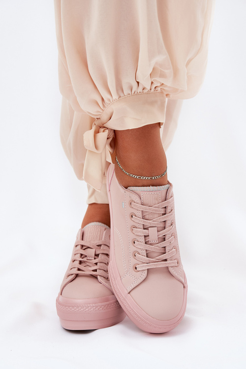 Dámské Tenisky Na Platformě Z Eko Kůže Big Star RR274A294 Růžové