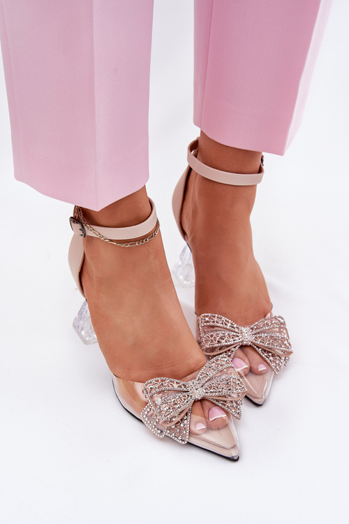 Elegantní Lodičky S Mašlí Vinceza 62212 Béžové