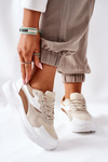 Dámská Sportovní Obuv Sneakersy Béžové Going
