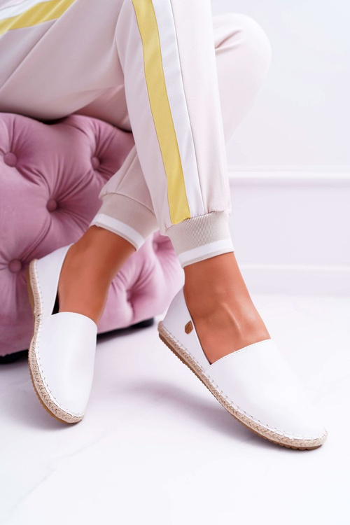 Espadrilles Dámske zločiny biele 8455