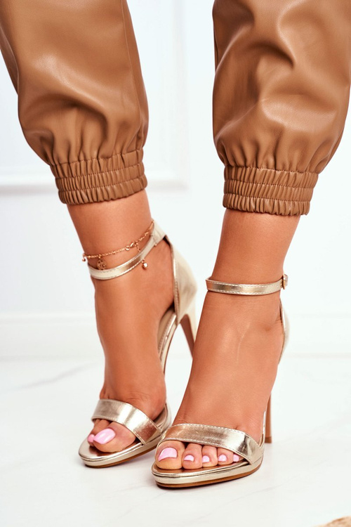 Dámske sandále na zlatom šialenstve