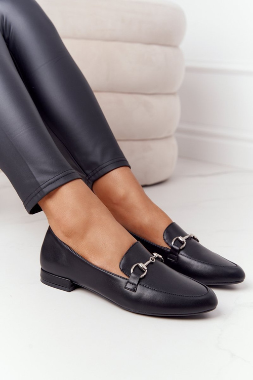 Ženské Sergio Leone Mk733 Čierne mokasíry