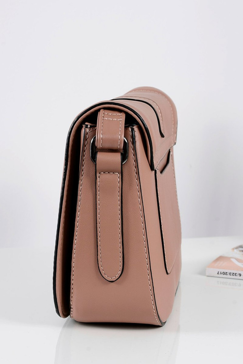 Dámska ružová kabelka z poštového ramena