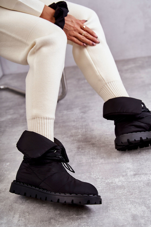 Ženské izolované materiálne topánky Čierne Emelie