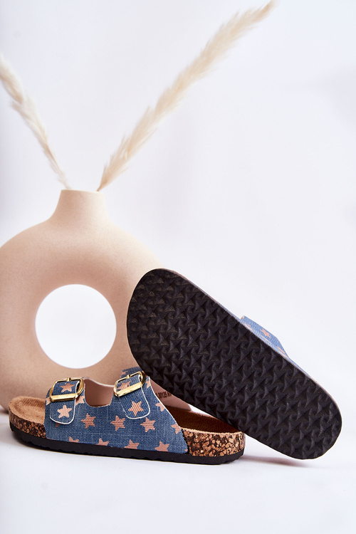 Pohodlné dětské pantofle modré Ander