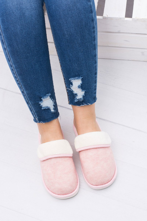 Dámske ružové domáce žabky ospalí