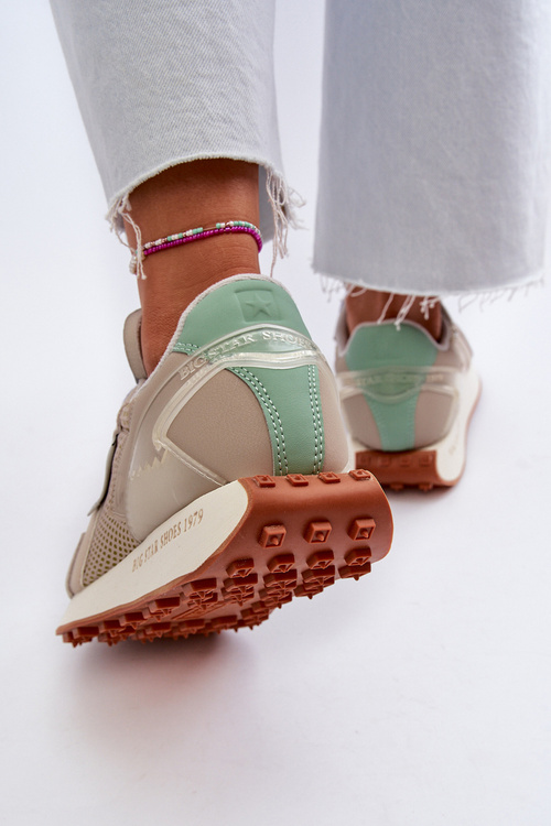 Dámske tenisky na platforme s pamäťovou penou Big Star NN274681 béžové