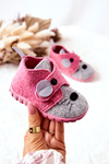 Papci topánky Befado Mouse 526p104 Pink-Gray