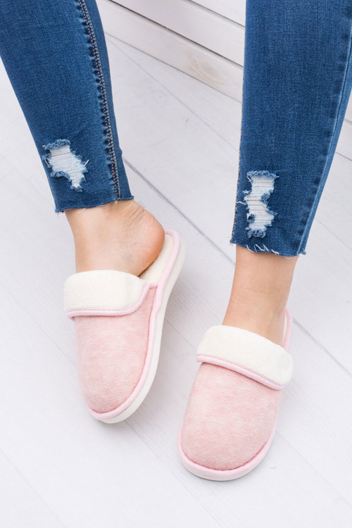 Dámske ružové domáce žabky ospalí