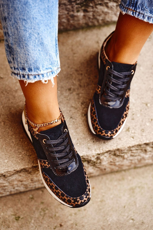 Dámske športové topánky Čierne a biele metronus