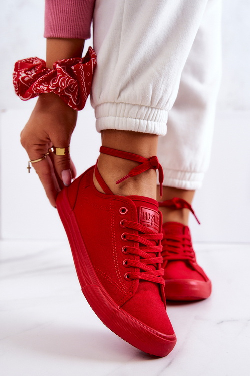 Dámské nízké tenisky Big Star JJ274068 Červené