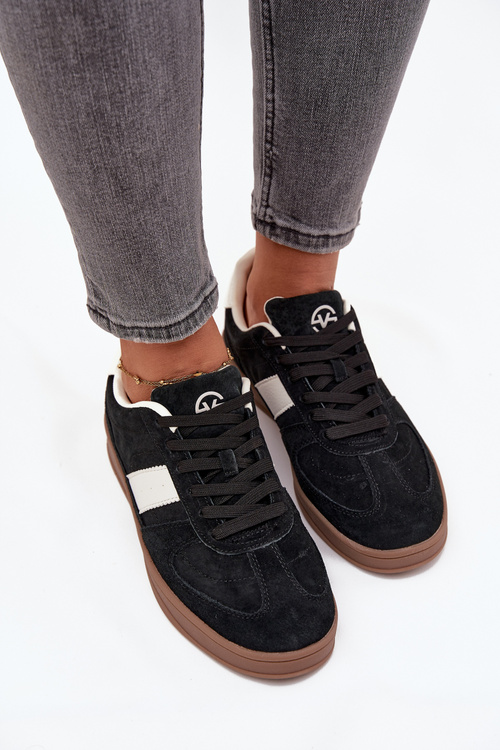 Semišové dámské tenisky Vinceza 14029 Černé