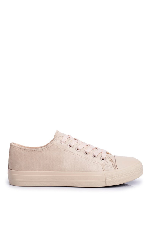 Dámské Tenisky Ekologické Semišové Béžové El Paso