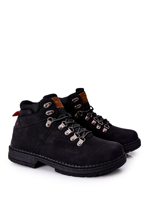Pánske krížové džínsy EE1R4028C Black Trekking topánky