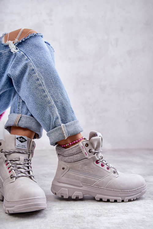Ženské izolované topánky Lee Cooper LCJ-22-01-1373 Gray
