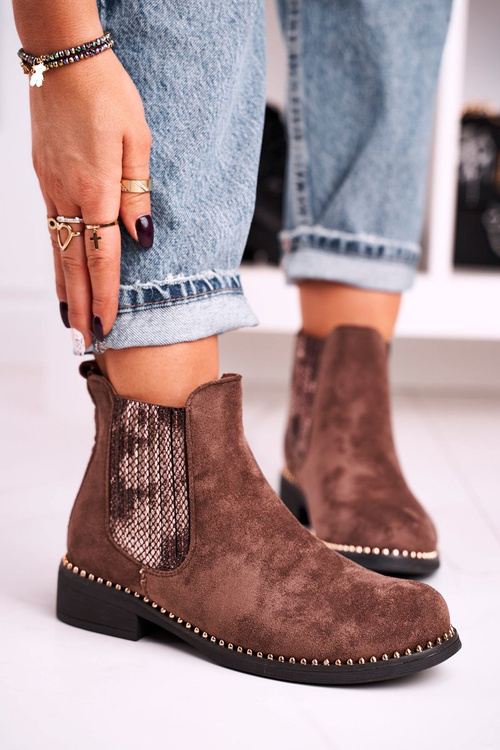 Dámské Klínové Boty Semišové Hnědé Meagan