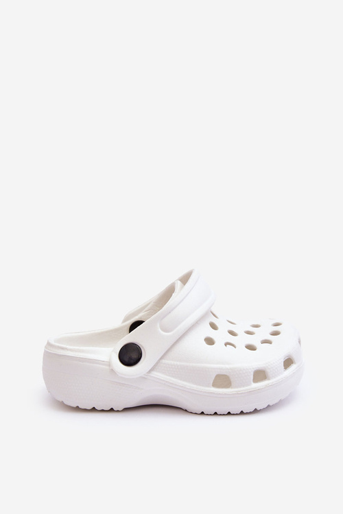Dětská pěna Crocs Slides Bílé Percy