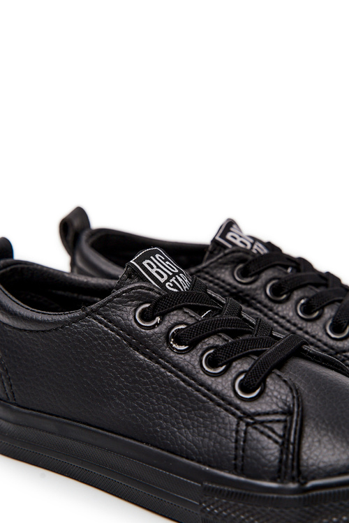Kožené tenisky Big Star JJ374025 černé