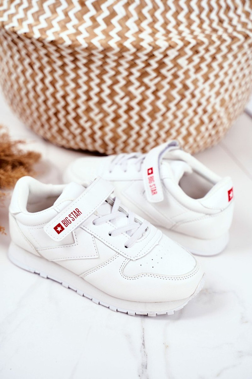 Dětská Sportovni Obuv Sneakers Big Star GG374057 Bíle
