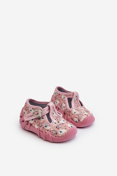 Pohodlné detské papuče BEFADO 110N491 Ružové