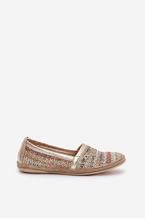 Elegantné Kožené Espadrilky S Pletením Multikolor Zazoo 10178