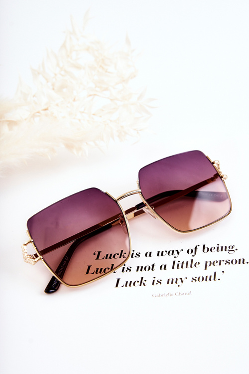 Veľké ružové slnečné okuliare Ombre V160020