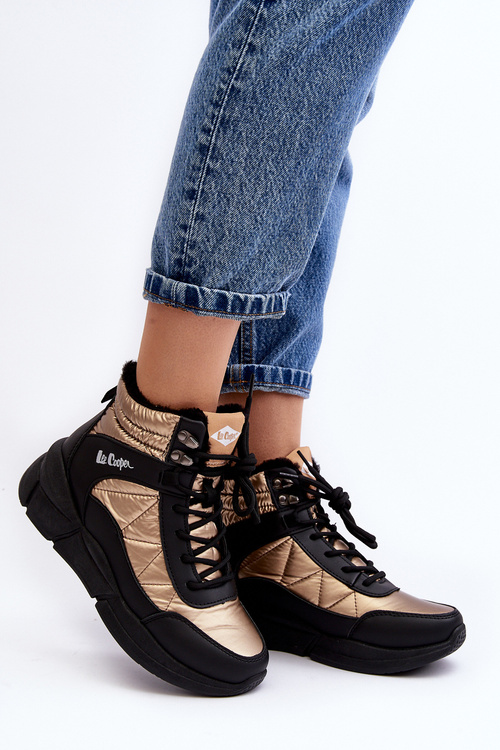 Ocieplané Dámské Botky Na Platformě Lee Cooper LCJ-23-44-1986L Zlaté